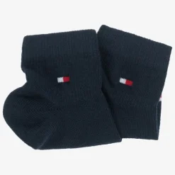 Tommy Hilfiger Blue Cotton Ankle Socks (2 Pack) New