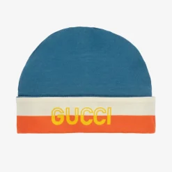 Gucci Blue Cotton Baby Hat