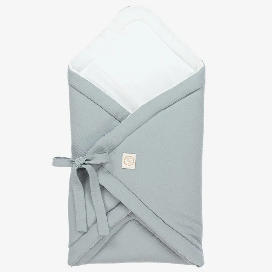 Jamiks Blue Cotton Baby Nest (65cm) New