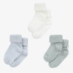 Tartine et Chocolat Blue Cotton Baby Socks (3 Pack) Clearance