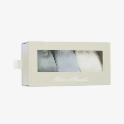 Tartine et Chocolat Blue Cotton Baby Socks (3 Pack) Clearance