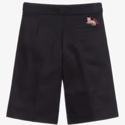 Gucci Blue Cotton Bermuda Shorts Best