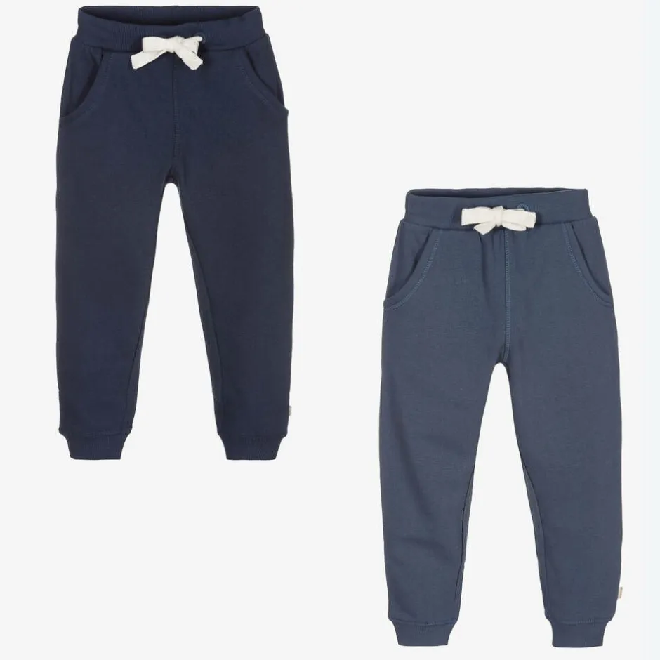 Minymo Blue Cotton Joggers (2 Pack) Outlet