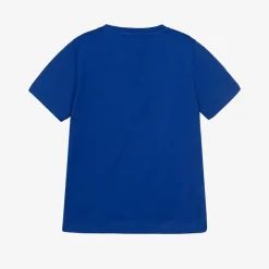 Versace Blue Cotton Medusa Print T-Shirt Outlet