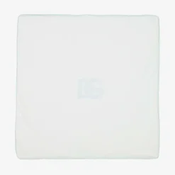 Dolce amp; Gabbana Blue Cotton Padded DG Baby Blanket (78cm) New