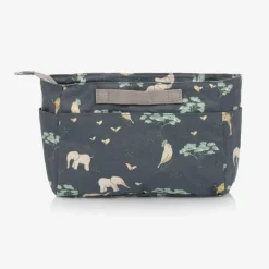 Pasito a Pasito Walking Mum Blue Cotton Safari Print Wash Bag (24cm)