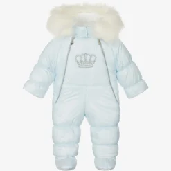 Sofija Blue Crown Baby Snowsuit Hot