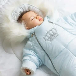 Sofija Blue Crown Baby Snowsuit Hot
