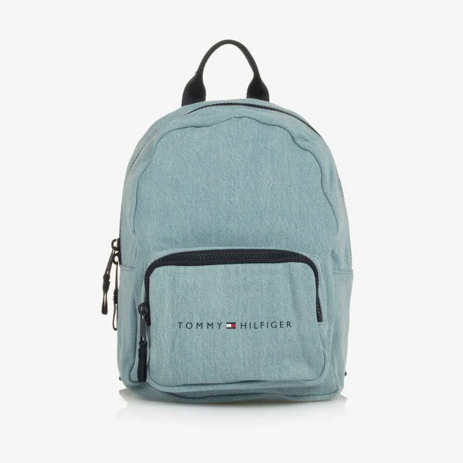 Tommy Hilfiger Blue Denim Backpack (28cm) Clearance