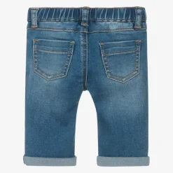 Moschino Baby Blue Denim Teddy Logo Jeans Hot