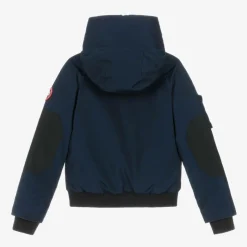 Canada Goose Blue Down Padded Chilliwack Bomber Jacket Discount