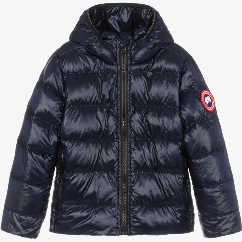 Canada Goose Blue Down Padded Crofton Jacket