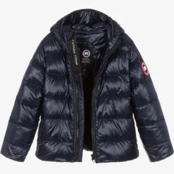 Canada Goose Blue Down Padded Crofton Jacket