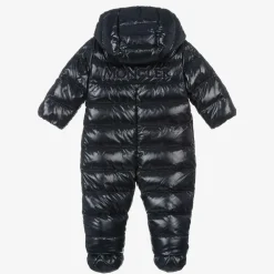 Moncler Enfant Blue Down Padded Indro Puffer Snowsuit New