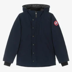 Canada Goose Blue Down Padded Logan Parka Jacket Clearance