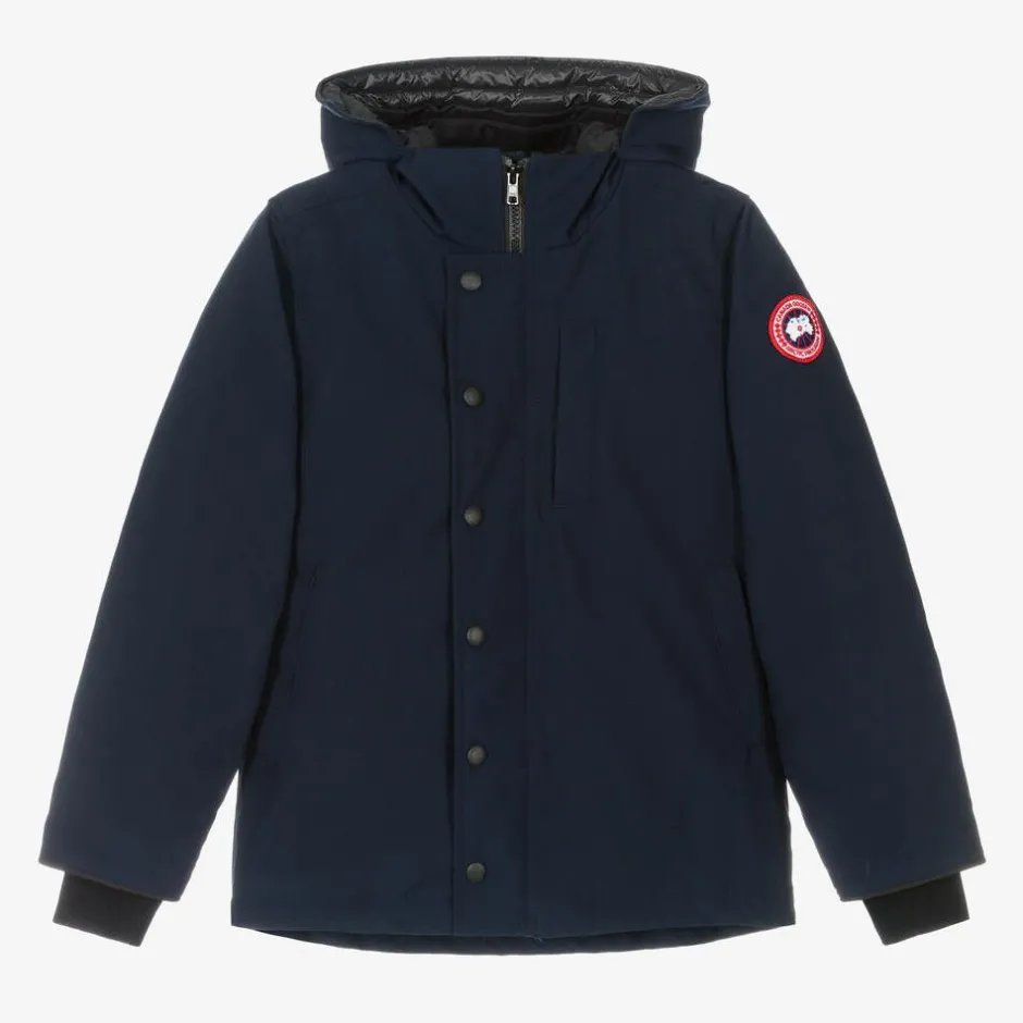 Canada Goose Blue Down Padded Logan Parka Jacket Clearance