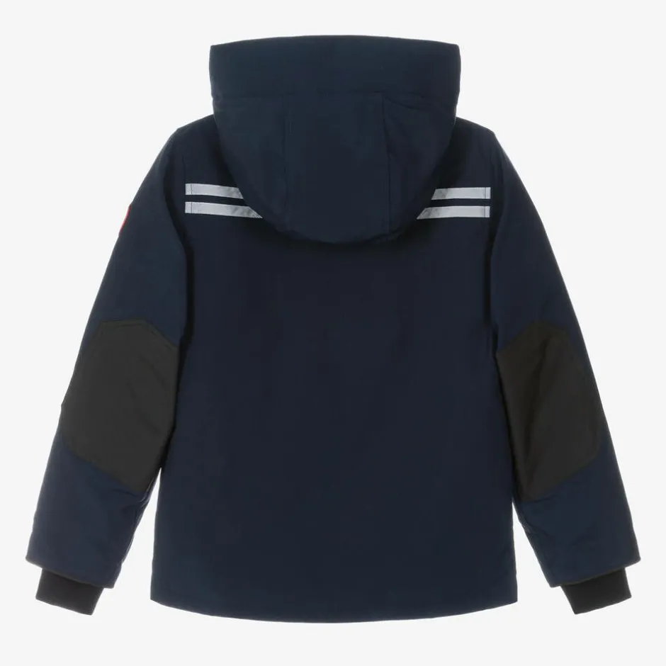 Canada Goose Blue Down Padded Logan Parka Jacket Clearance