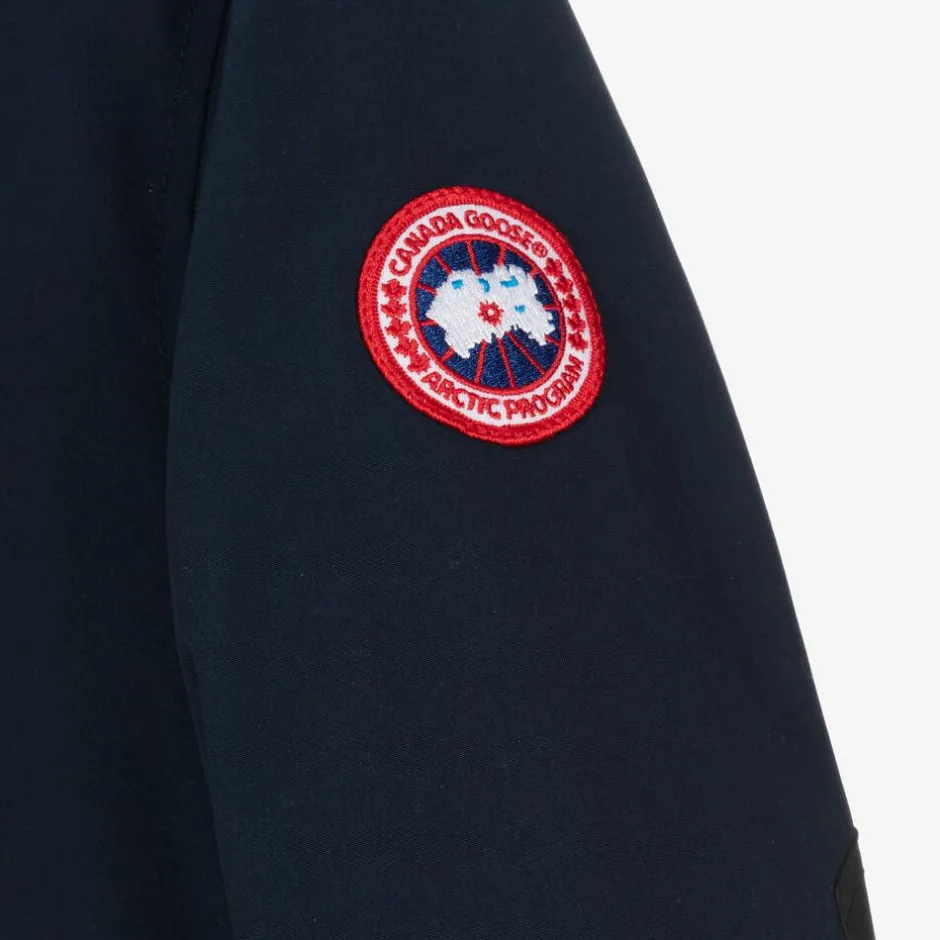 Canada Goose Blue Down Padded Logan Parka Jacket Clearance