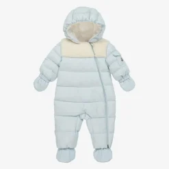 Moncler Enfant Blue Down Padded Sefou Baby Snowsuit Outlet