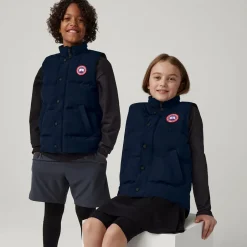Canada Goose Blue Down Padded Vanier Gilet Online