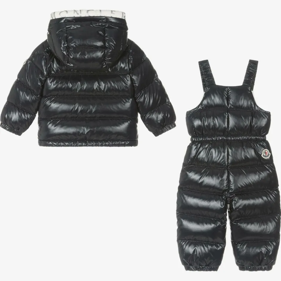 Moncler Enfant Blue Down-Filled 2 Piece Snowsuit Outlet