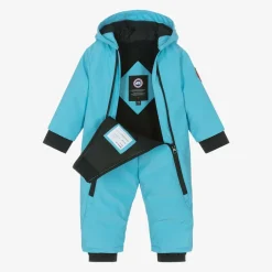 Canada Goose Blue Down-Filled Baby Snowsuit Sale