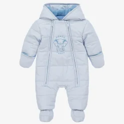 KENZO KIDS Blue Elephant Puffer Baby Snowsuit Online