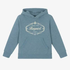 Bonpoint Blue Embroidered Hoodie Best