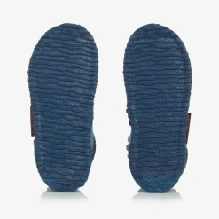 Giesswein Blue Felted Wool Slippers Sale
