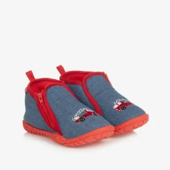 Playshoes Blue Fire Engine Slippers Sale