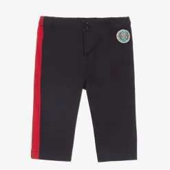 Gucci Blue Gabardine Baby Trousers Clearance