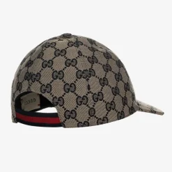 Gucci Blue GG Logo Canvas Cap Hot