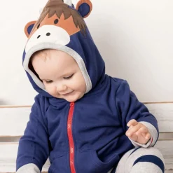 Blade amp; Rose Blue Hamish Highland Cow Zip-Up Top Discount