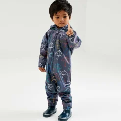 Mitty James Blue Hooded Waterproof Umbrella Rainsuit Online