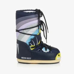Moon Boot Blue Icon Dragon Snow Boots