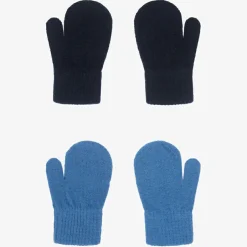 CeLaVi Blue Knitted Mittens (2 Pack) Discount