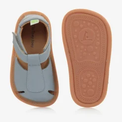 Tip Toey Joey Blue Leather Baby Sandals Outlet
