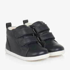 Bobux IWalk Blue Leather High-Top Trainers Outlet