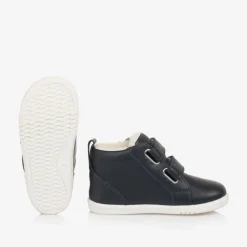 Bobux IWalk Blue Leather High-Top Trainers Outlet