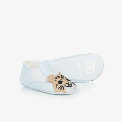 Dolce amp; Gabbana Blue Leather Leopard Pre-Walkers Clearance
