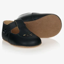 Early Days Blue Leather Pre-Walker Shoes New