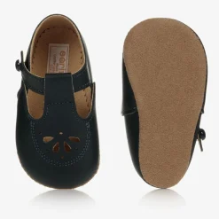 Early Days Blue Leather Pre-Walker Shoes New