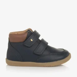 Bobux IWalk Blue Leather Velcro Boots Clearance