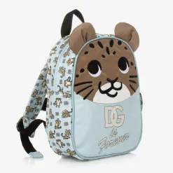 Dolce amp; Gabbana Blue Leopard DG Mini Backpack (22cm) Online