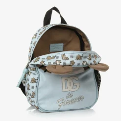 Dolce amp; Gabbana Blue Leopard DG Mini Backpack (22cm) Online