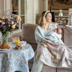 Atelier Choux Paris Blue Mansion Swaddle (97cm) Discount