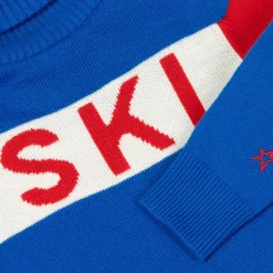 Perfect Moment Blue Merino Wool Roll Neck Sweater