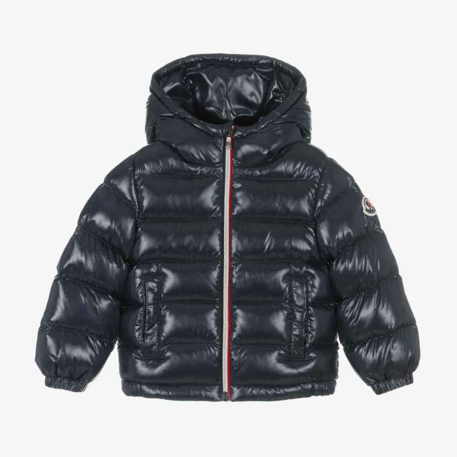 Moncler Enfant Blue New Aubert Down Puffer Jacket