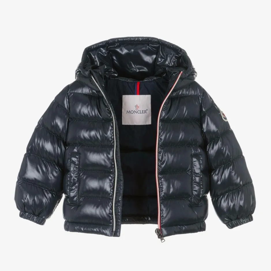 Moncler Enfant Blue New Aubert Down Puffer Jacket