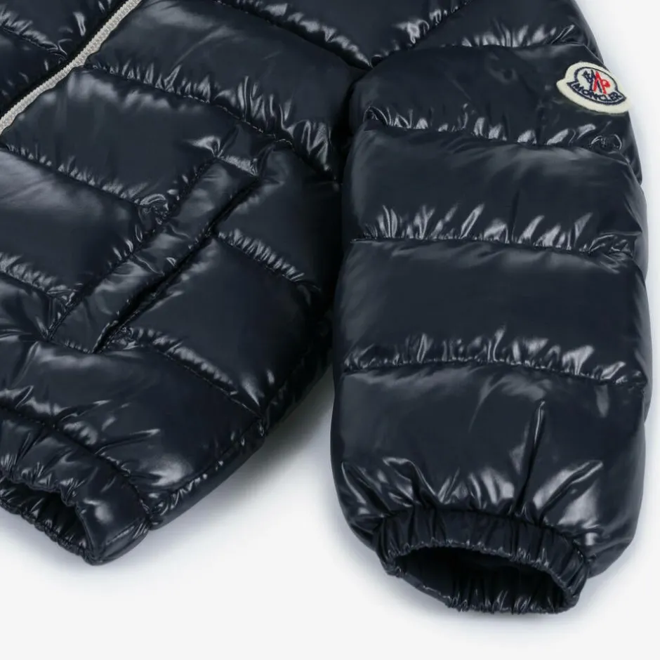Moncler Enfant Blue New Aubert Down Puffer Jacket
